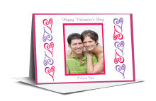 Hearts Photo Valentine Note Card